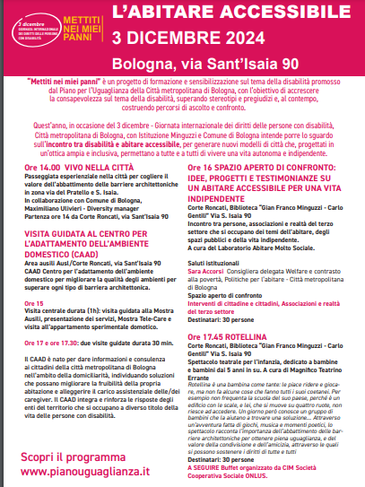 Una giornata su disabilià e abitare accessibile